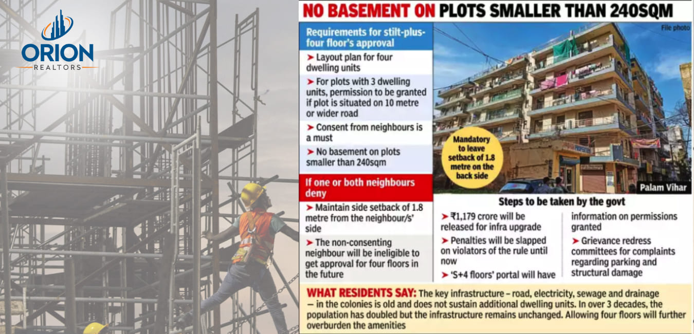 Haryana Government Permits Stilt-Plus Four-Floor Construction