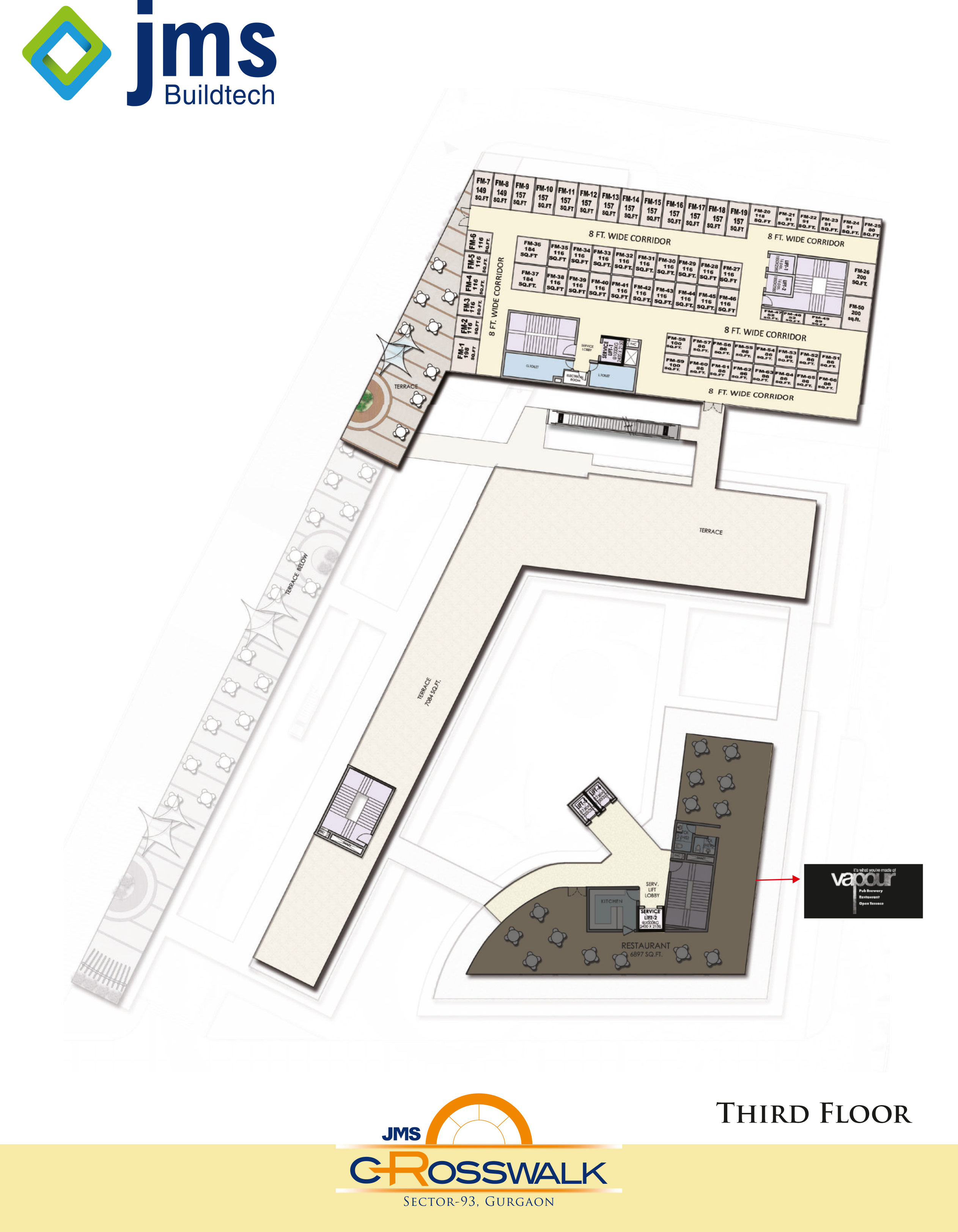 JMS Crosswalk Sector 93 Commercial Retail Shop office ...