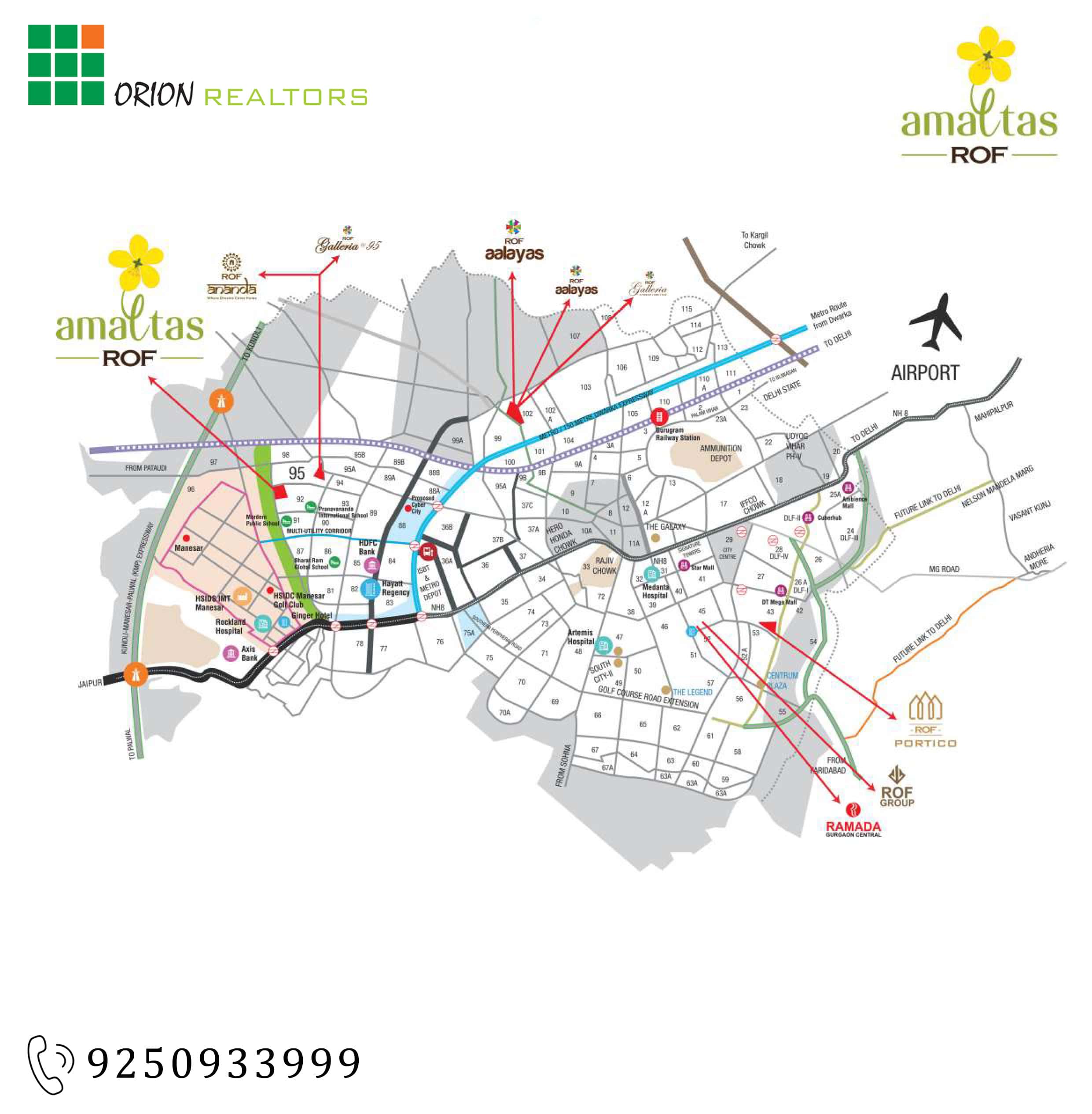 ROF Amaltas Sector 92 Gurgaon, ROF Amaltas Price List & Floor Plan